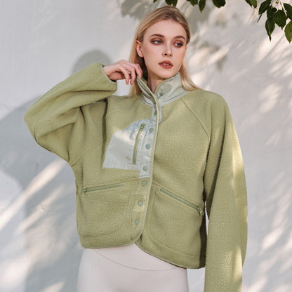Pink Polar Fleece Sweater Jacket  | Nowena