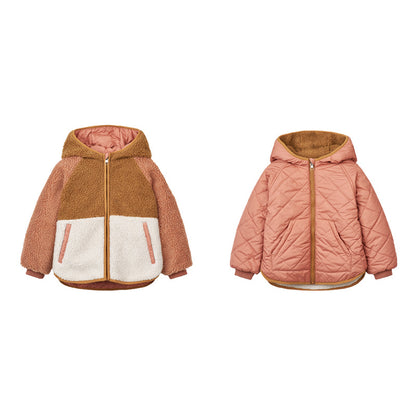 Children's Double-sided Wear Hooded Cotton Coat Jacket | Nowena
