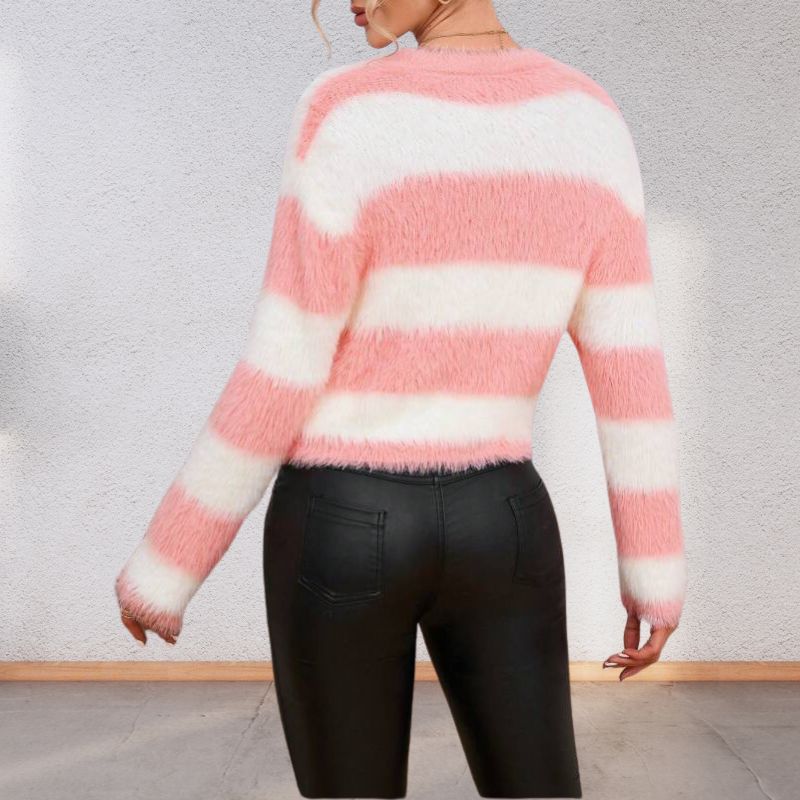Women's Sweater Loose Round Neck Pullover Bottoming Sweater