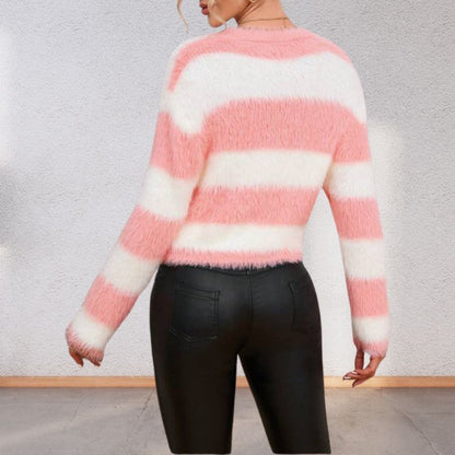 Women's Sweater Loose Round Neck Pullover Bottoming Sweater