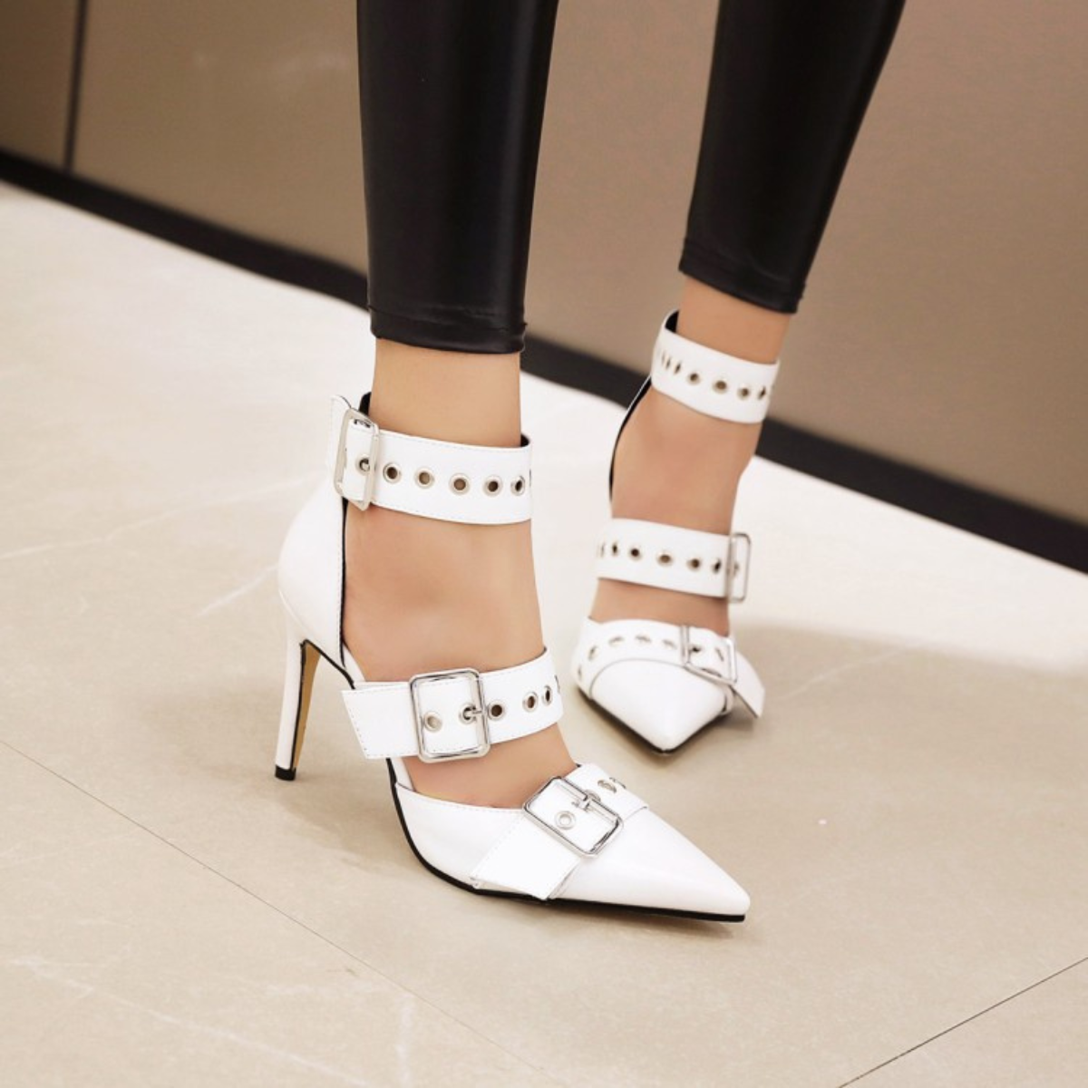 Women's High Heels Pointed Toe Stilettos Sandals