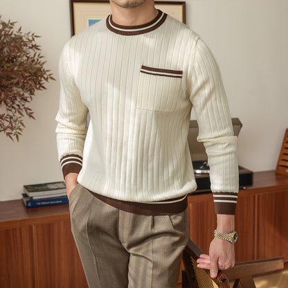 Crew Neck Long Sleeve Sweater Pullover | Nowena