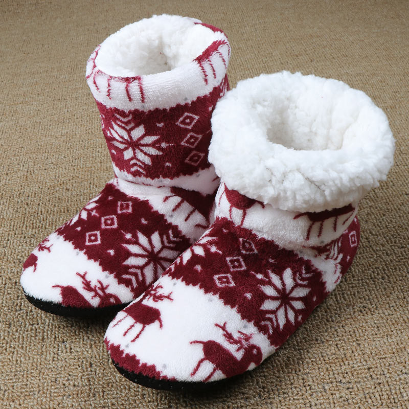 Christmas Elk Indoor Shoes Warmest slippers for cold feet | Nowena