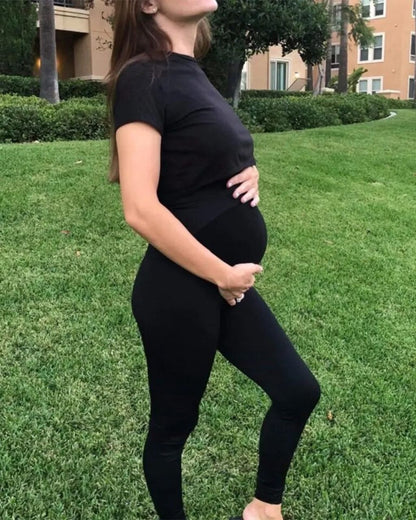 Women's maternity high waist leggings