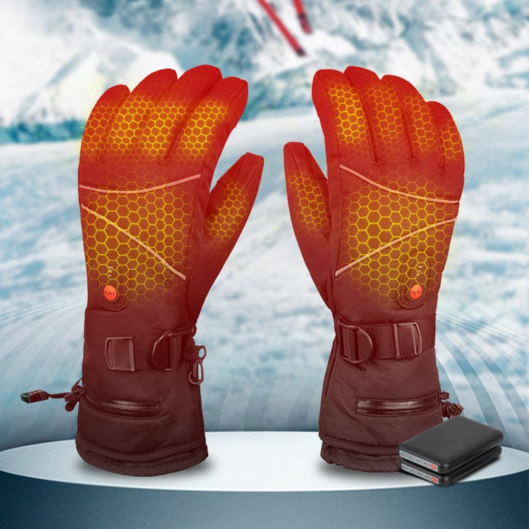 Winter Heating Gloves Can Be Charged On Touch Screen