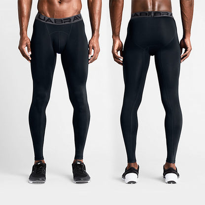Quick-drying sports running tights for men