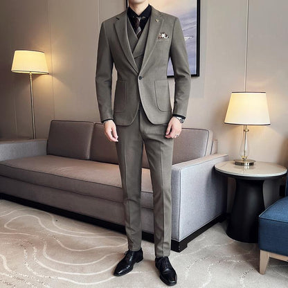 Woolen Suit Men's Handsome British Business Casual Suit | Nowena