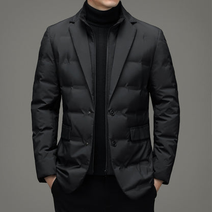 Down Suit Men's Two Pieces Business Casual Jacket | Nowena