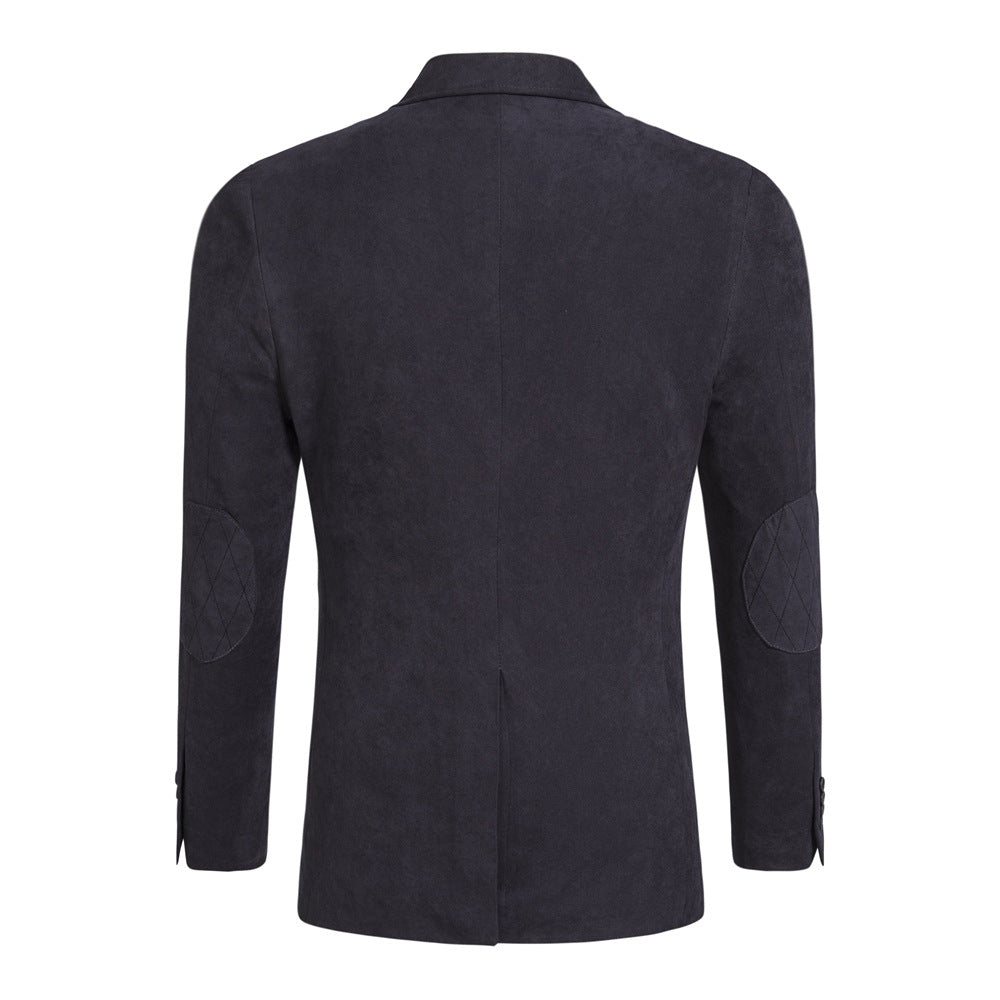 Men's Fashion Casual Single-breasted Woolen Overcoat Coat
