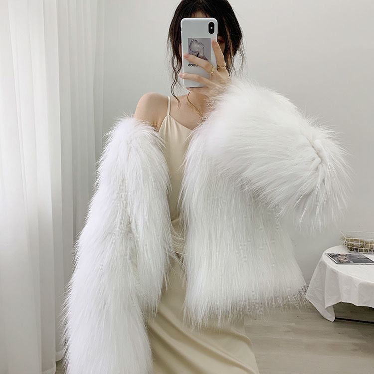 Fox Fur Coat Women Fashion | Nowena