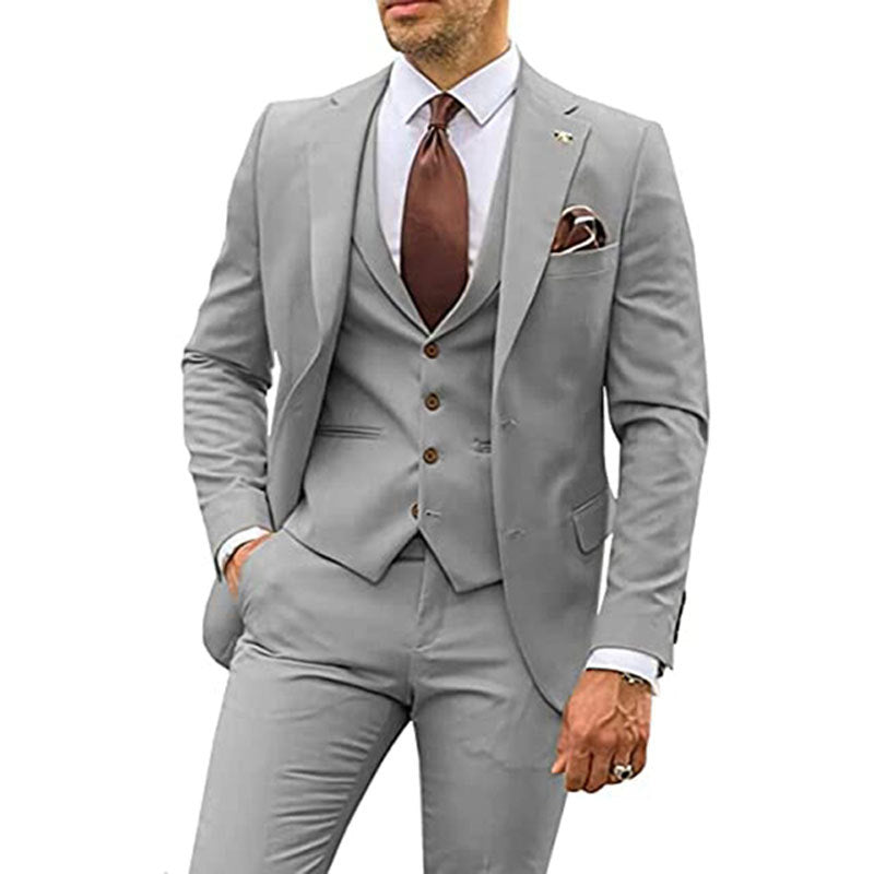 3-Pieces Men's Fashion Casual Slim Suit | Nowena