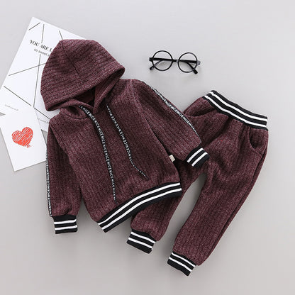 Kids juicy couture tracksuit autumn and winter hoodie sweater set - Nowena