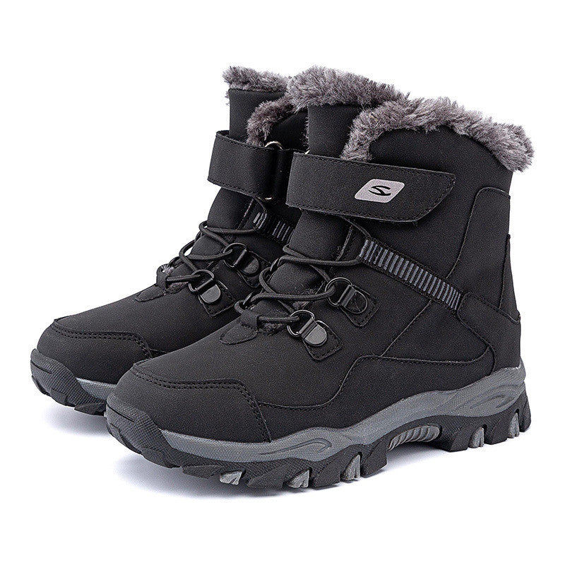 Kids Heavy Duty Warm Autumn Winter Plus Cotton Snow Boots - Nowena