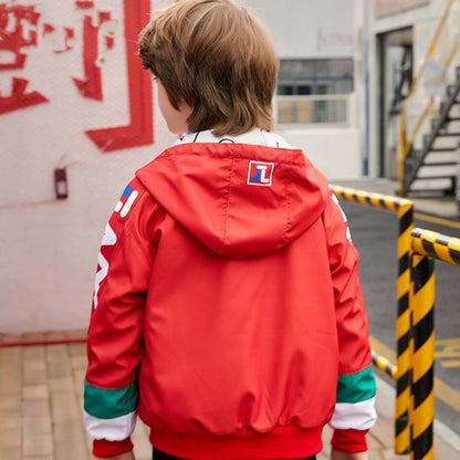 Kids rain jacket casual cool sports hoodie toddler rain jacket - Nowena