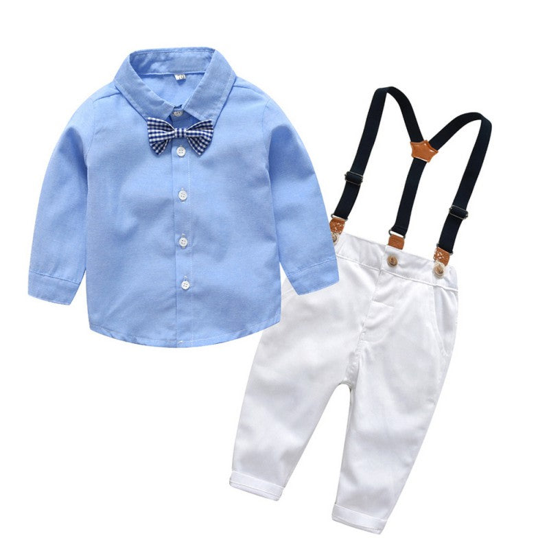 Baby boy coat gentleman pants long sleeve bow tie baby boy suits - Nowena