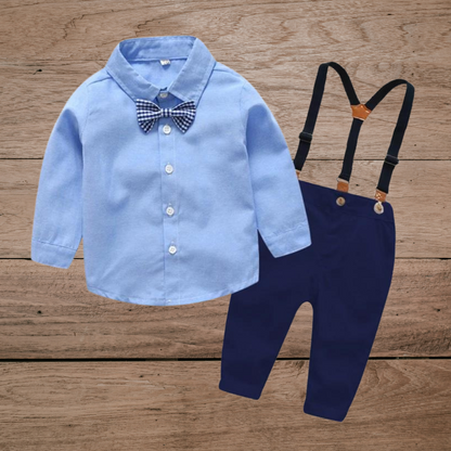 Baby boy coat gentleman pants long sleeve bow tie baby boy suits - Nowena