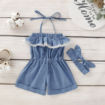 Baby Girl Lace Romper Jumpsuit Outfit Bodysuit Baby Girl Clothes Set - Nowena