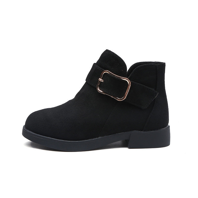 Girls Casual Soft Sole Buckle Ankle Autumn Boots - Nowena