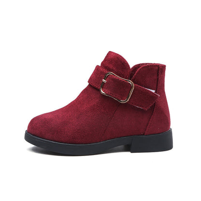 Girls Casual Soft Sole Buckle Ankle Autumn Boots - Nowena