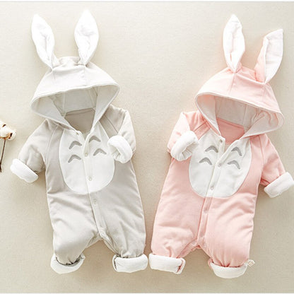 Baby boy romper and baby girl  romper cotton bunny autumn winter jumpsuit - Nowena