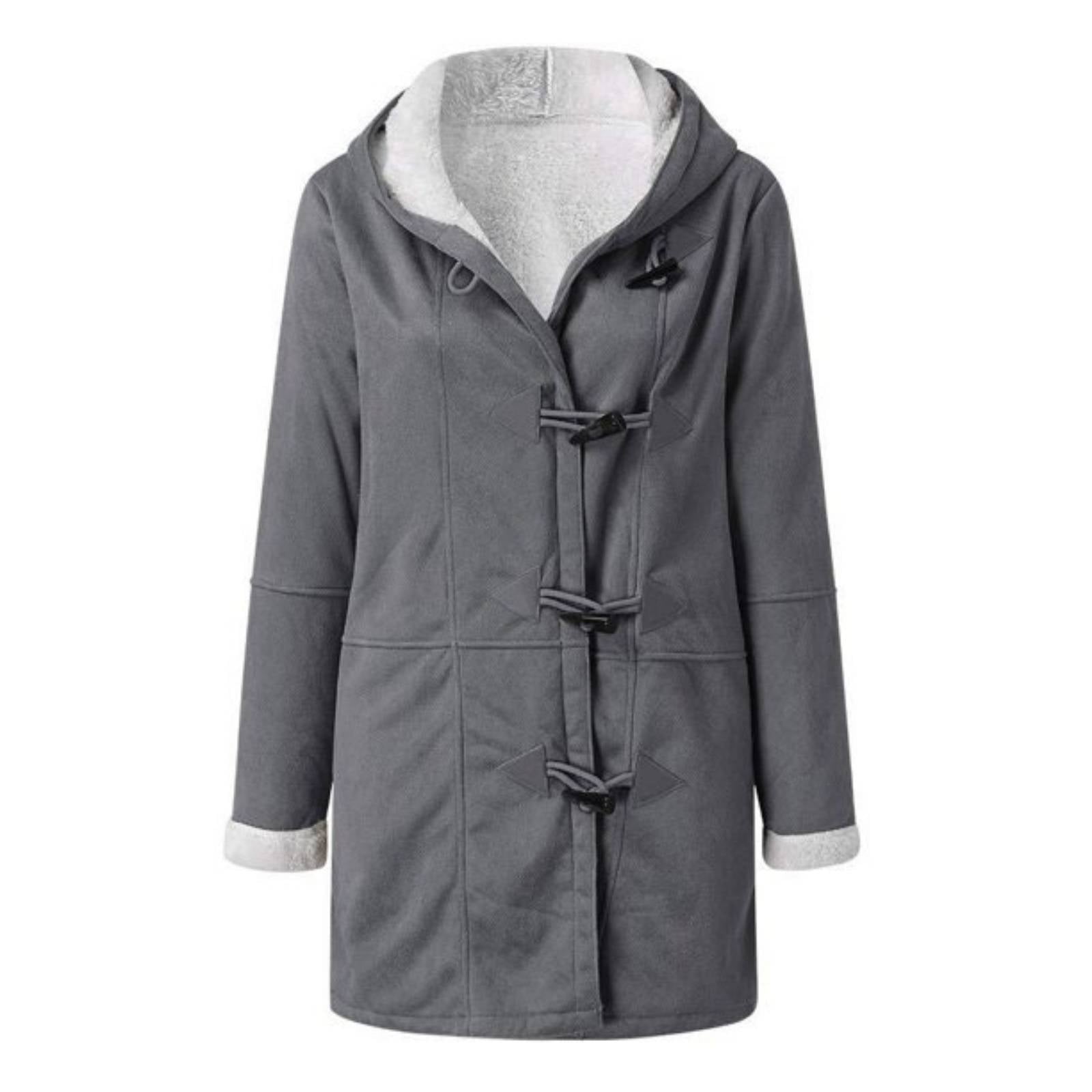 Women's Thick Warm Casula Mid-length Hooded Winter Coat Jacket | Nowena
