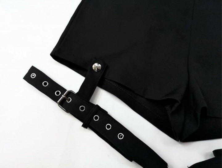 Women's Cross Ring Hanging Ornament Summer Fashion Black Shorts Nowena