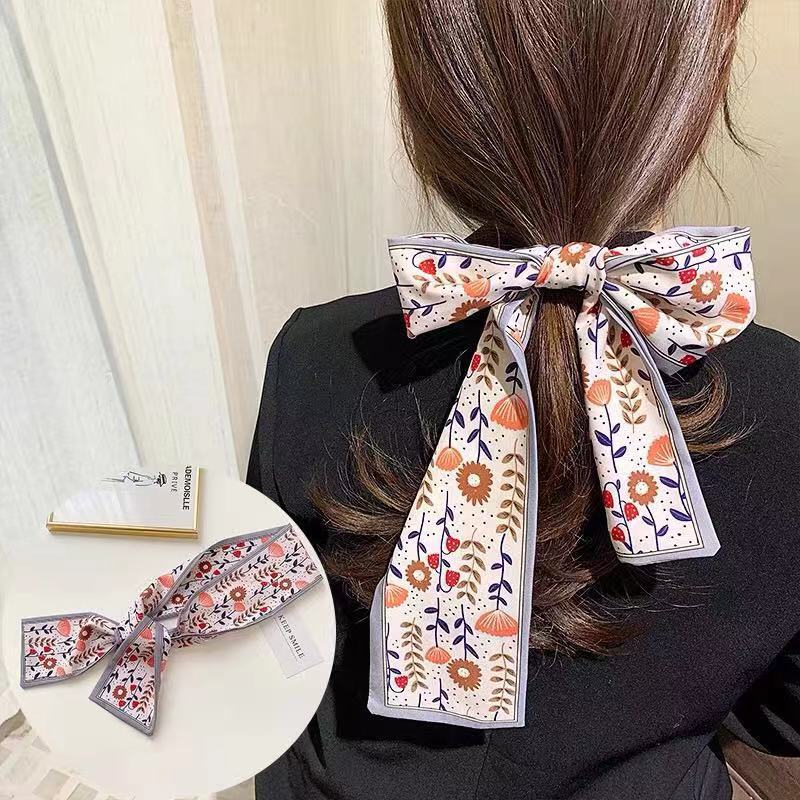 Women's French Elegant Retro Tie Hair Ribbon Nowena