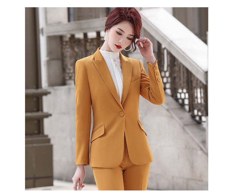 Women's Trouser Suit Office Professional Suit Jacket Nowena