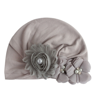Baby Cute Soft Cotton Sun Flower Plus Head Cap - Nowena
