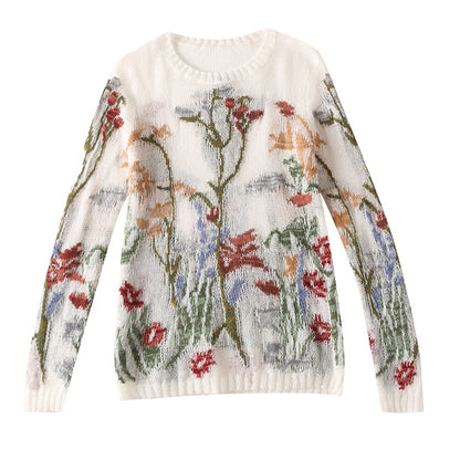 Women's Loose Hollow Small Fragrant Sweater