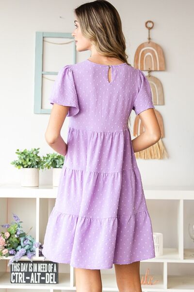 https://www.nowenastore.com/products/women-plus-size-swiss-dot-short-sleeve-tiered-dress | Nowena